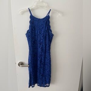 Blue Lace Cocktail Dress | by & by | Size 11